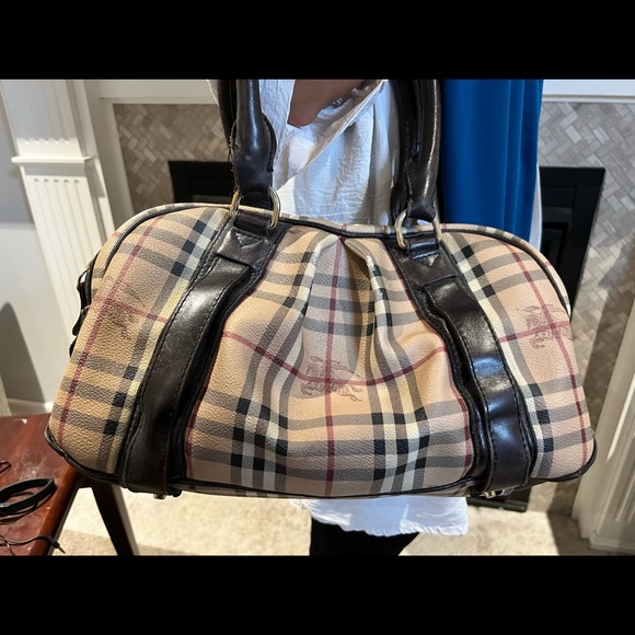 Authentic Burberry Haymarket Handbag 👜 - Picture 1 of 13